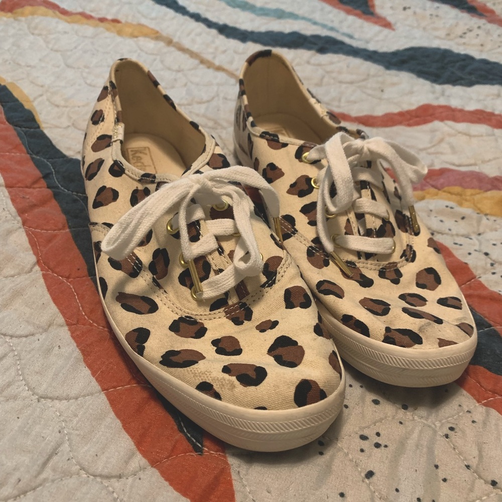 Discontinued Leopard Print Champion Keds Sneakers Size 8.5